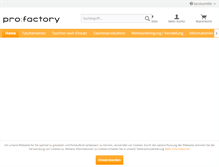 Tablet Screenshot of pro-factory.de